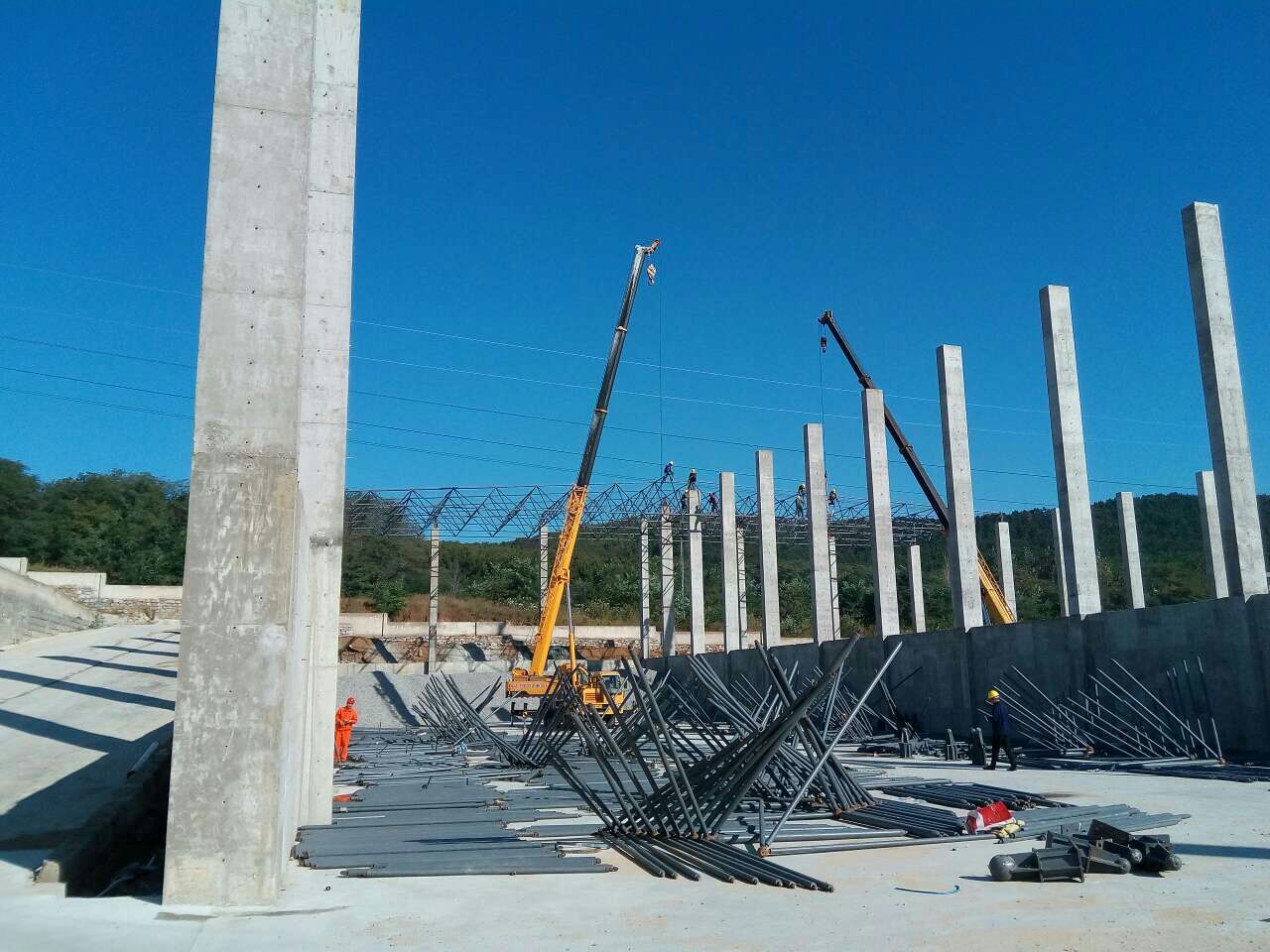 瑞金搅拌站网架